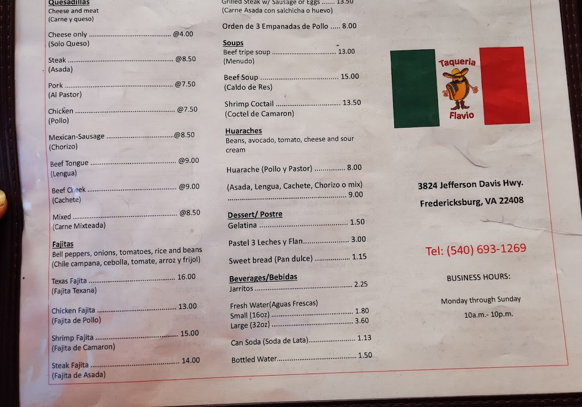 Taqueria Flavio Menu - Image 4