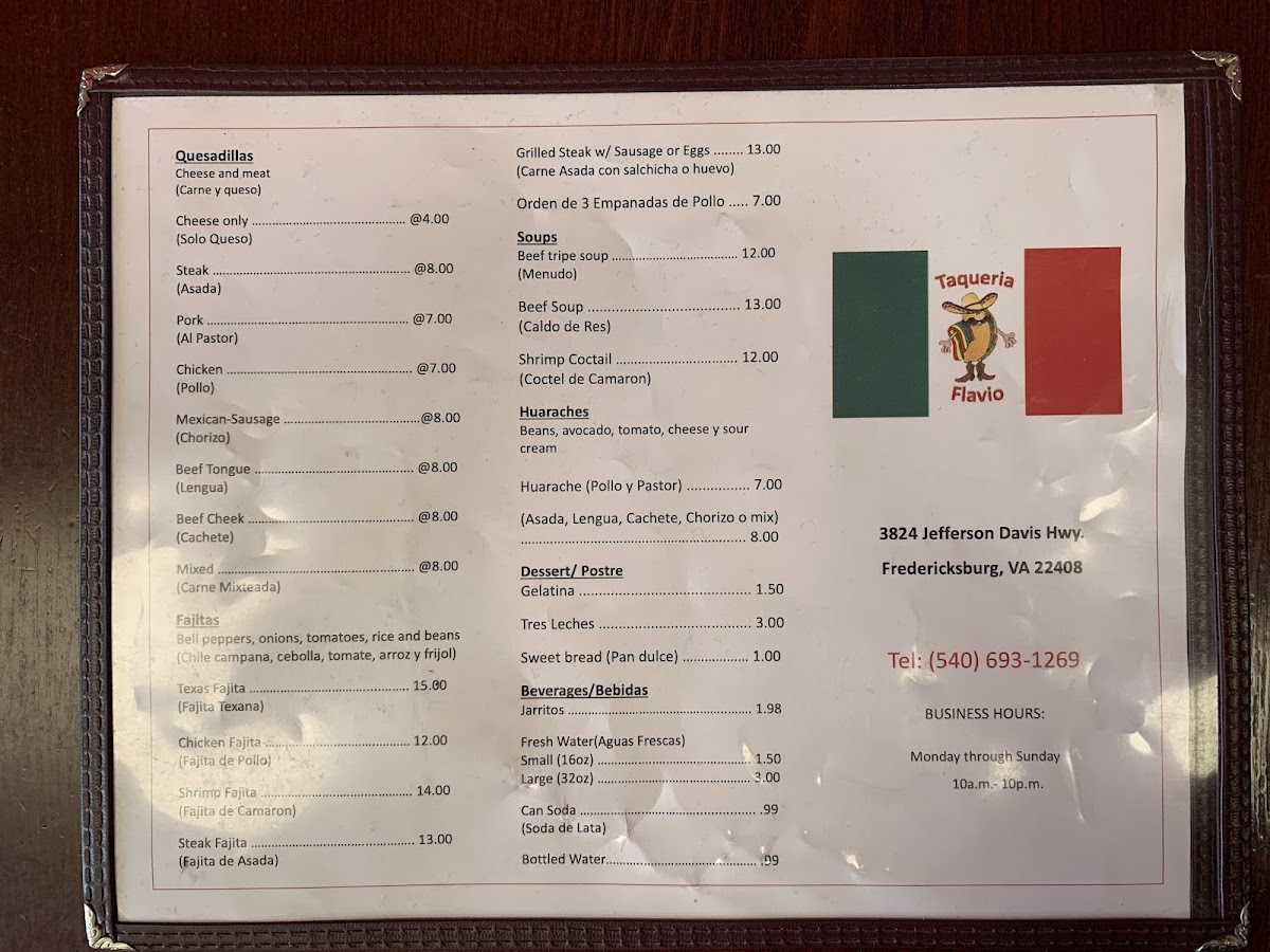 Taqueria Flavio Menu - Image 5